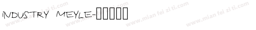 industry meyle字体转换